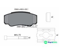 TEXTAR FRONT DISC BRAKE BRAKE PAD SET 2392101