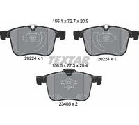 Textar Front Pads fits Cadillac BLS Saab 9-3 9-3X Opel Vectra Vauxhall 2022401