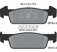 Textar 2573801 Front Disc Brake Pad Set Fits Dacia Renault