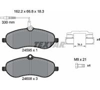 Textar Front Pads fits Fiat Scudo Peugeot Expert Tepee Citroën Dispatch Toyota