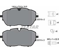 Textar Front Pads fits Peugeot 308 SW 508 DS 7 3008 9 DS4 Citroën C5 X Opel
