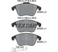 Genuine OE Textar Brake Pads Full Set Of 4 Front 2433301