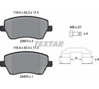 For Suzuki Vauxhall Genuine OE Textar Brake Pads Full Set Of 4 Front 2397302