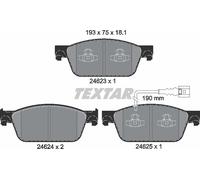 Textar 2462301 Front Disc Brake Pad Set Fits VW