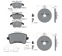 Textar Front & Rear Brake Discs & Pads fits Audi A4 B8 2007-2015 2.0 2.7 3.0