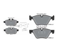 Brake Pad Set For Disc Front Teves System Fits BMW 3 Series X1 Z4 TEXTAR 2379401