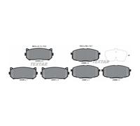 Textar Front & Rear Pads fits Kia Carens I 2002-2007 1.6 2.0