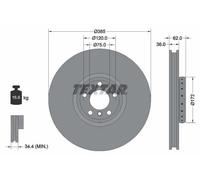 Textar 92266525 Brake Disc