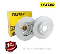 Textar Genuine OE Brake Discs Pair Coated Solid Rear 239 mm 92300003