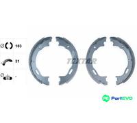 TEXTAR PARKING BRAKE BRAKE SHOE SET 91057800 FOR CHRYSLER MERCEDES-BENZ