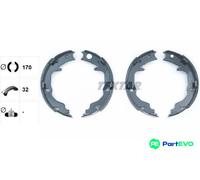 TEXTAR PARKING BRAKE BRAKE SHOE SET 91073400 FOR CHRYSLER DODGE MITSUBISHI