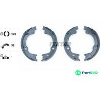TEXTAR PARKING BRAKE BRAKE SHOE SET 91076400 FOR KIA