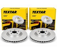 2x Brake Discs Vented Rear 350mm 92278403 Genuine OE Textar PRO LR033302