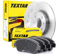 TEXTAR Rear Brake Discs + Pads Audi 100 C4 A6 C5 245mm Solid
