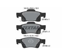 Textar Rear Brake Pad Set fits Jeep Grand Cherokee IV 2013-2014 3.0