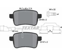 Textar Rear Brake Pad Set 2515601 for Alfa Romeo Giulietta & Dodge Dart 71770092 77365357