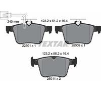 Brake Pad Set For Disc Brake Rear Fits Audi A3 Q3 TT Seat Ateca TEXTAR 2260101
