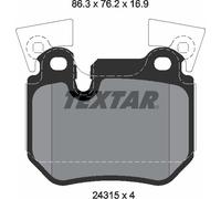 Textar Rear Brake Pads fits BMW 1 Series RWD E82 2431501