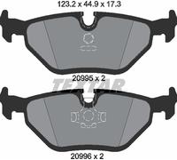 Brake Pad Set, disc brake TEXTAR 2099501 for BMW 3 (E36) 1.6 1993-1998