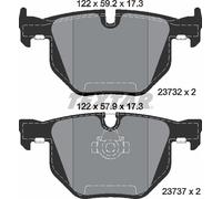 For BMW Genuine OE Textar Brake Pads Full Set Of 4 Rear 2373201
