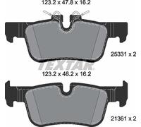 Genuine OE Textar Brake Pads Full Set Of 4 Rear 2533101