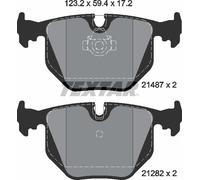 Textar Rear Brake Pads fits BMW X3 3 Series Land Rover Range 2148703