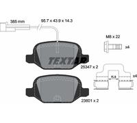 REAR BRAKE PADS SET for ABARTH FIAT KIA