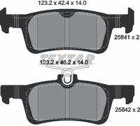 For Ford Genuine OE Textar Brake Pads Full Set Of 4 Rear 2584104