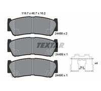 Textar 2448801 Rear Axle Disc Brake Pad Set Fits Hyundai