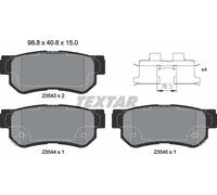 Genuine OE Textar Brake Pads Full Set Of 4 Rear With Accessories 2354301