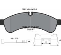 Textar Rear Brake Pads fits Iveco Daily 35S18, 35C18, 40C18, 50C18, 60C18,