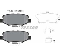 Textar Rear Brake Pads fits Jeep Wrangler Liberty Compass Dodge Nitro 2460201