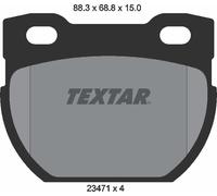 Brake Pad Set Rear Lockheed System Fits Land Rover Defender TEXTAR 2347101