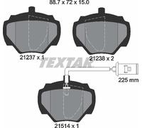 Textar Rear Brake Pads fits Land Rover Range Discovery 2123701