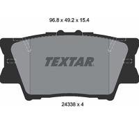 Textar Rear Brake Pads fits Lexus HS Toyota Sai RAV4 Mark X ZiO