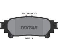 Brake Pads Set 2491801 Rear Textar 0446647051 044660E010 0446648130 0446648140