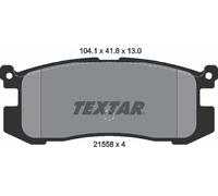 Textar Car Brake Pad Rear Dimensions 42.1mm x 103.9mm For Ford 2155801