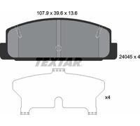 Textar Rear Brake Pads fits Mazda RX-7 Mazda6 626 323 F/P S Premacy 2404501