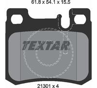 Textar Rear Brake Pads fits Mercedes-Benz 190 124 E-Class C-Class 2130103