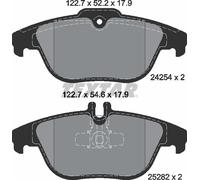 Brake Pads Full Set Of 4 Rear 2425401 Textar Mercedes