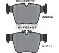Genuine OE Textar Brake Pads Full Set Of 4 Rear 2242301