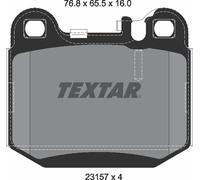 Textar 2315702 Rear Disc Brake Pad Set Fits Maserati Mercedes-Benz
