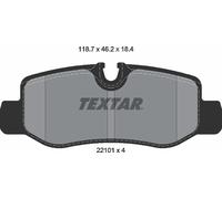 For Mercedes Genuine OE Textar Brake Pads Full Set Of 4 Rear 2210101