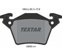 Textar Rear Brake Pads fits Mercedes-Benz Vito V-Class 2302001