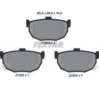 Textar Rear Brake Pads fits Nissan Bluebird Maxima Hyundai Lantra