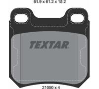Textar Rear Brake Pads fits Opel Omega Senator Saab 900 Vectra Vauxhall 9-3