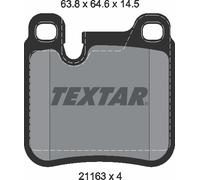 Brake Pads Set 2116301 Rear Textar 96409435251 96435294002 96435294900