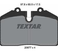 Brake Pads Full Set Of 4 Rear 2087709 Textar Audi Maserati Porsche