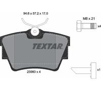 Brake Pad Set For Disc Rear For Fiat Nissan Opel Renault Vauxhall TEXTAR 2398001