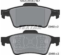 For Nissan Renault Genuine OE Textar Brake Pads Full Set Of 4 Rear 2348202